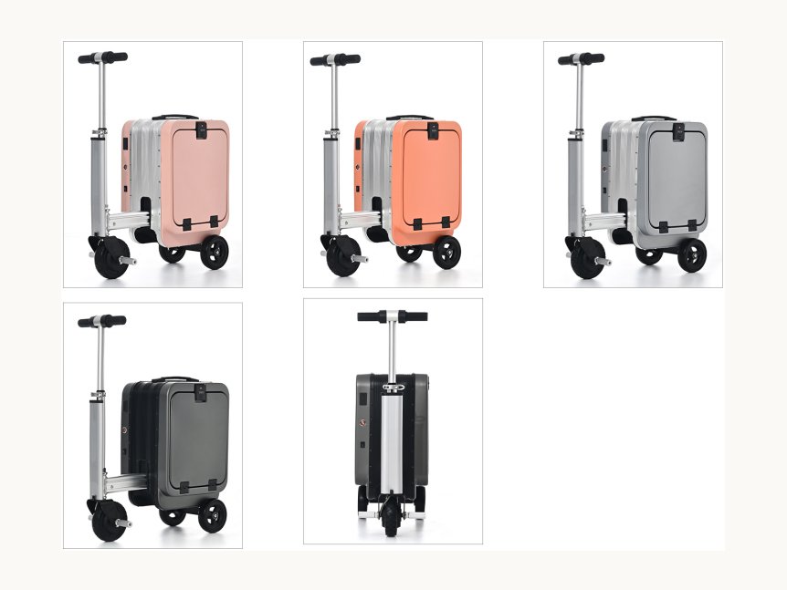 Rideable smart luggage